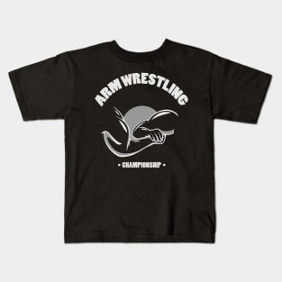 Arm Wrestling Championship Kids T-Shirt